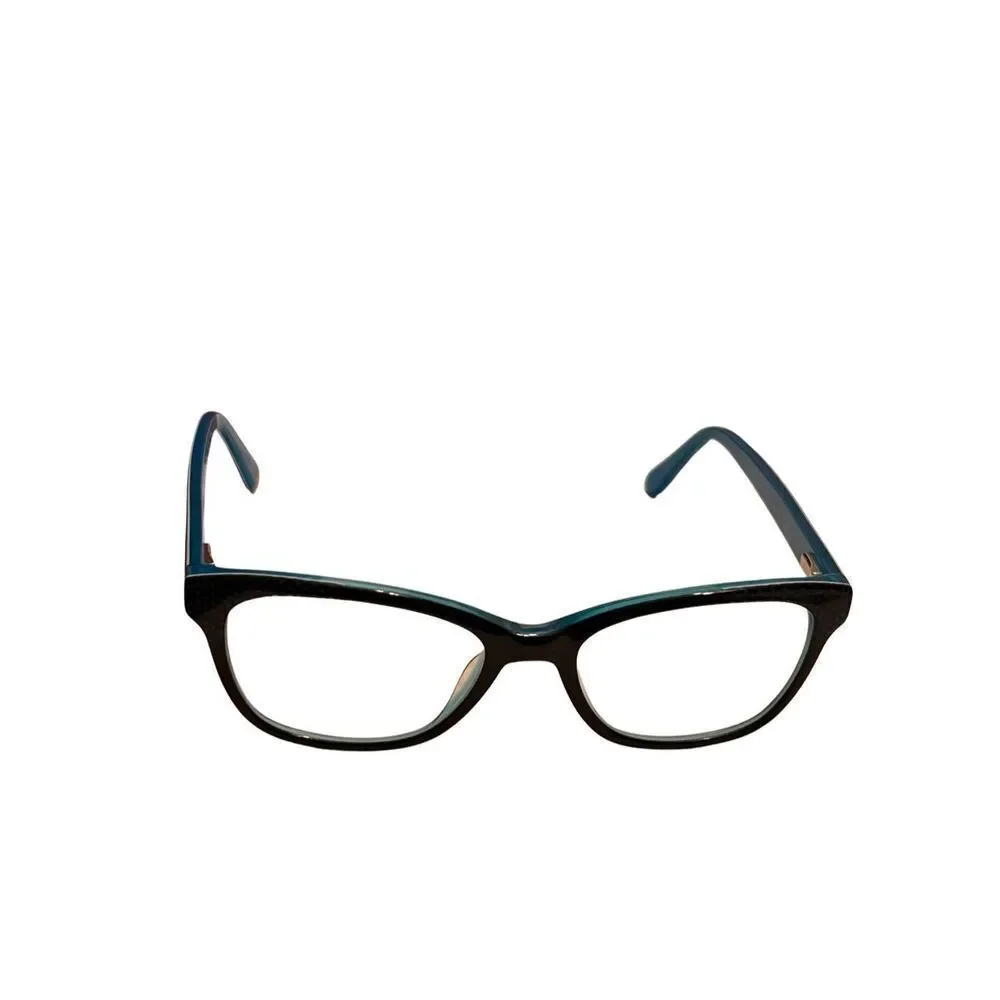 LULU By Lulu Guinness Blue Black Polka Dots Kids Eyeglasses Frames LK009 Glasses
